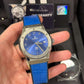 Hublot Classic Fusion Titanium Blue - 70th Anniversary Israel - Limited Edition - 45 MM - Blue Strap - Blue Dial - 511.NX.7170.LR.ISL18