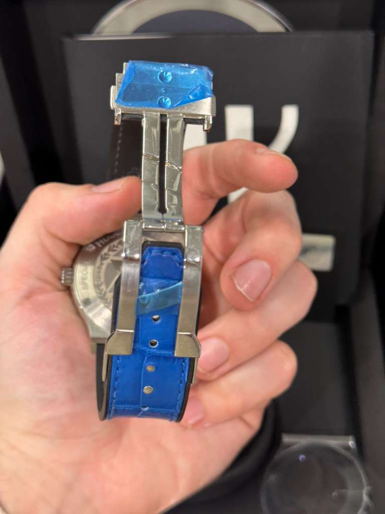 Hublot Classic Fusion Titanium Blue - 70th Anniversary Israel - Limited Edition - 45 MM - Blue Strap - Blue Dial - 511.NX.7170.LR.ISL18