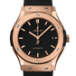 Hublot Classic Fusion King Gold 45 MM - Black Rubber Strap - Black Dial - 511.OX.1181.RX