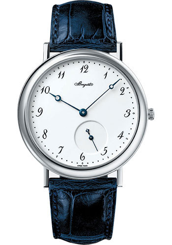 Breguet Classique White Gold 40 MM - Blue Leather Strap - White Dial -  5140BB/29/9W6