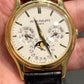 Patek Philippe Grand Complications - Moonphase and Perpetual Calendar - 37.2 MM - Yellow Gold - Silver Dial - Brown Leather Strap - 5140J-001
