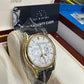 Patek Philippe Grand Complications - Moonphase and Perpetual Calendar - 37.2 MM - Yellow Gold - Silver Dial - Brown Leather Strap - 5140J-001