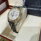Patek Philippe Grand Complications - Moonphase and Perpetual Calendar - 37.2 MM - Yellow Gold - Silver Dial - Brown Leather Strap - 5140J-001
