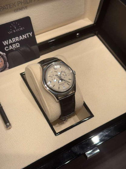 Patek Philippe Complications - Annual Calendar and Moonphase - White Gold - 39 MM - 5146G-001