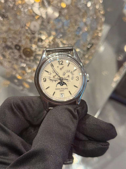 Patek Philippe Complications - Annual Calendar and Moonphase - White Gold - 39 MM - 5146G-001