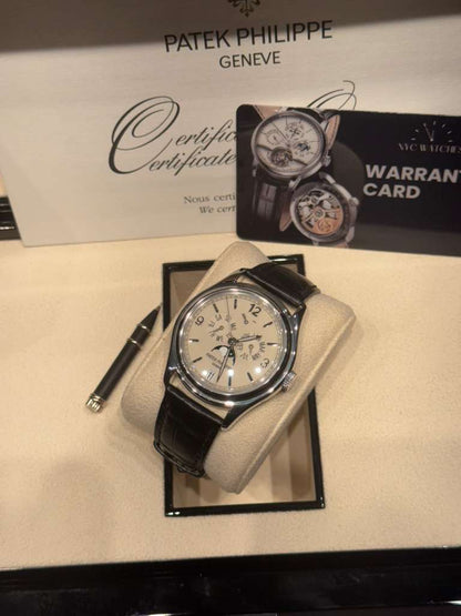 Patek Philippe Complications - Annual Calendar and Moonphase - White Gold - 39 MM - 5146G-001
