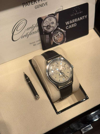 Patek Philippe Complications - Annual Calendar and Moonphase - White Gold - 39 MM - 5146G-001
