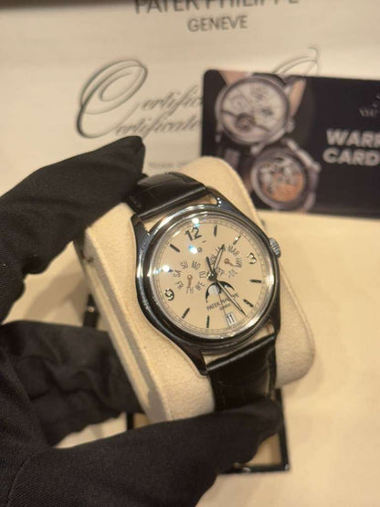Patek Philippe Complications - Annual Calendar and Moonphase - White Gold - 39 MM - 5146G-001