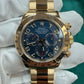 Rolex Daytona Chronograph - 40 MM - Yellow Gold - Blue Arabic Dial - 116528bla