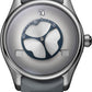 H. Moser & Cie Pioneer Flying Hours - Stainless Steel - 42.8 MM - Rubber Strap - White Fumé Dial - 3240-1200