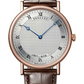 Breguet Classique Rose Gold 38 MM - Brown Leather Strap - Silver Gold Dial - 5157BR/11/9V6