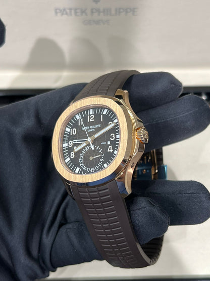 Patek Philippe Aquanaut - Travel Time - 40.8MM - Rose Gold - 5164R-001