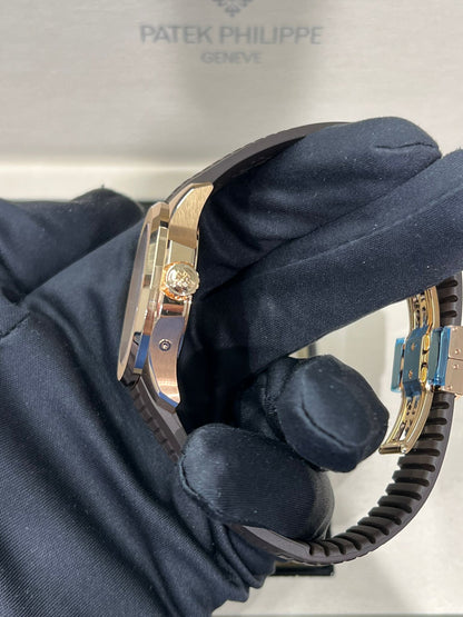Patek Philippe Aquanaut - Travel Time - 40.8MM - Rose Gold - 5164R-001