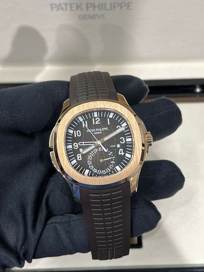 Patek Philippe Aquanaut - Travel Time - 40.8MM - Rose Gold - 5164R-001