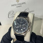 Patek Philippe Complications - Chronograph - 39 MM - White Gold - Black Dial - Leather Bracelet - 5170G-010