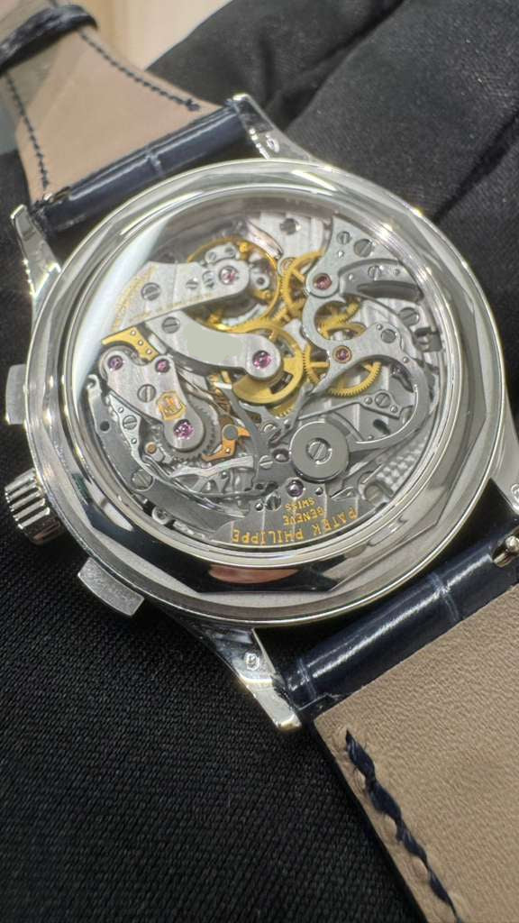 Patek Philippe Complications - Chronograph - 39 MM - Platinum - Blue Baguette Dial - Leather Bracelet - 5170P-001