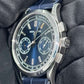 Patek Philippe Complications - Chronograph - 39 MM - Platinum - Blue Baguette Dial - Leather Bracelet - 5170P-001