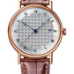 Breguet Classique Rose Gold 38 MM - Brown Leather Strap - Silver Dial - 5177BR/12/9V6