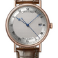 Breguet Classique Rose Gold 38 MM - Brown Leather Strap - Silver Gold Dial - 5177BR/15/9V6