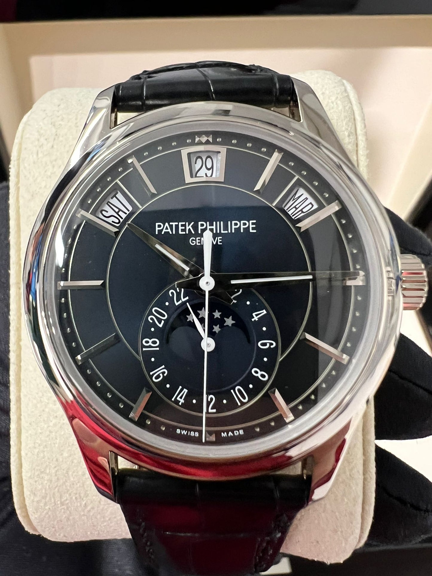 Patek Philippe Complications - Moonphase - 40 MM - White Gold - 5205G-013