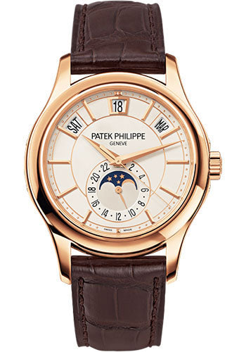 Patek Philippe Complications - Moonphase and Annual Calendar - 40 MM - Rose Gold - 5205R-001  nyc watcher nyc watches