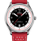 Omega Specialities Stainless Steel 39.5 MM - Red Leather Strap - Black Dial - 522.32.40.20.01.004 nyc watcher nyc watches