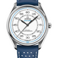 Omega Specialities Stainless Steel 39.5 MM - Blue Leather Strap - White Dial - 522.32.40.20.04.001 nyc watcher nyc watches