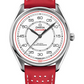 Omega Specialities Stainless Steel 39.5 MM - Red Leather Strap - White Dial - 522.32.40.20.04.004 nyc watcher nyc watches