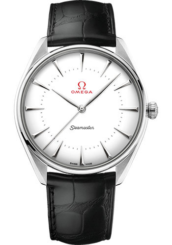 Omega Specialities White Gold 39.5 MM - Black Leather Strap - White Dial - 522.53.40.20.04.002 nyc watcher nyc watches