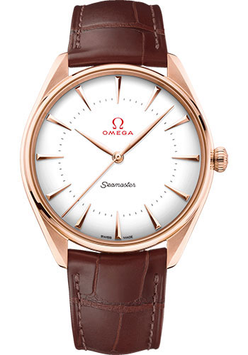 Omega Specialities Rose Gold 39.5 MM - Brown Leather Strap - White Dial - 522.53.40.20.04.003 nyc watcher nyc watches