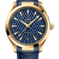 Omega Seamaster Yellow Gold 41 MM - Blue Leather Strap - Blue Dial - 522.53.41.21.03.001