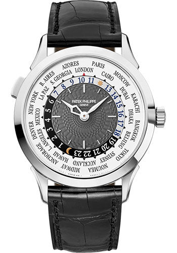 Patek Philippe Complications - World Timer - 38.5 MM - White Gold - 5230G-014 nyc watcher nyc watches