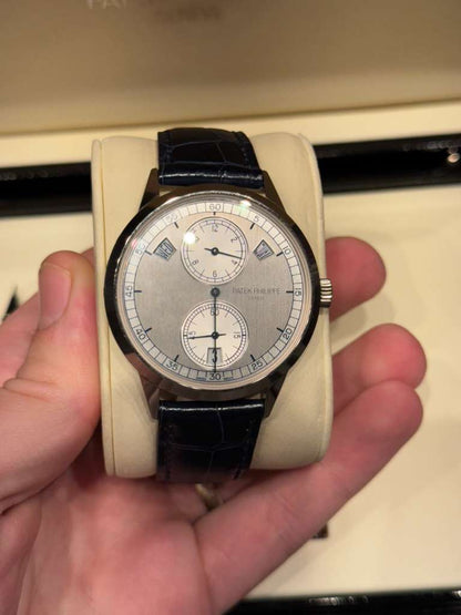 Patek Philippe Complications Regulator - 39.5 MM - White Gold - Silver Dial - 5235G-001