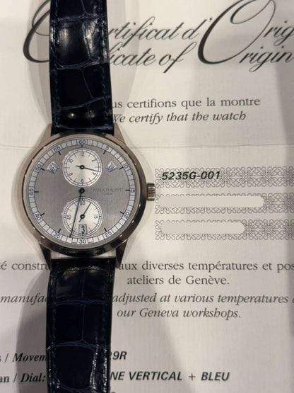 Patek Philippe Complications Regulator - 39.5 MM - White Gold - Silver Dial - 5235G-001