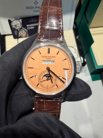 Patek Philippe Grand Complications - Moonphase and Perpetual Calendar - 41.3 MM - Platinum - 5236P-010