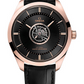 Omega De Ville Rose Gold 43 MM - Black Leather Strap - Black Dial - 529.53.43.22.01.001 nyc watcher nyc watches