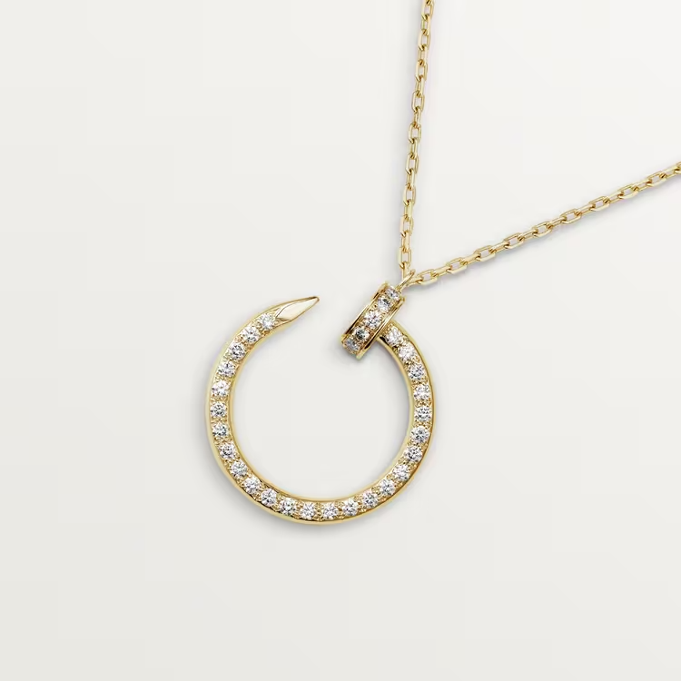 Cartier Juste Un Clou Necklace - Yellow Gold - Diamonds - B7224895