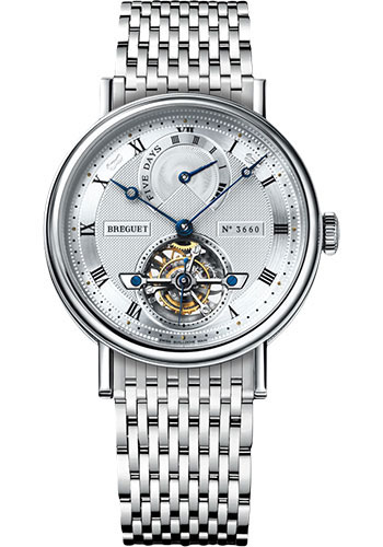 Breguet Classique Grande Complication Platinum 39 MM - Platinum Bracelet - Silver Gold Dial - 5317PT/12/PV0