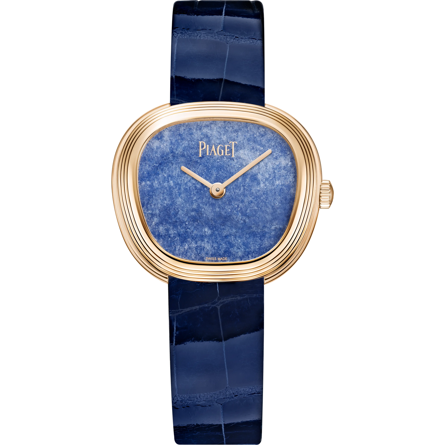 Piaget Sixtie - Rose Gold - 29 MM - Blue Alligator Leather Strap - Blue Quartz Dial - G0A51335