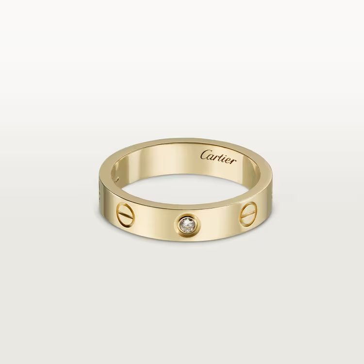 Cartier  Love Wedding Band - Yellow Gold - Diamonds - B4056100