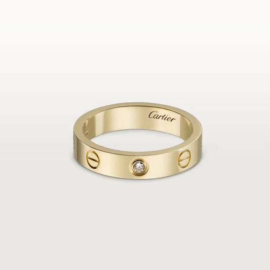 Cartier  Love Wedding Band - Yellow Gold - Diamonds - B4056100