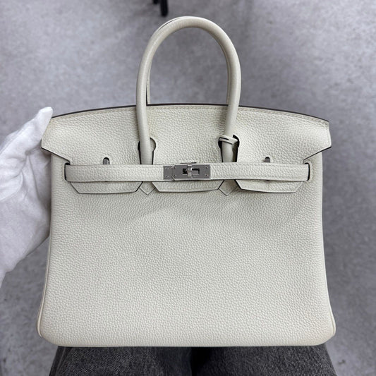 Hermès Birkin 25 - Mushroom - Togo - Palladium Hardware - B25MTPHW