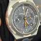 Vacheron Constantin - Overseas "Everest" - Limited Edition - 42.5 MM - Titanium and Stainless Steel - Grey/Blue Dial - Grey Fabric Bracelet - 5510-000T-B923