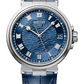 Breguet Marine Date White Gold 40 MM - Blue Leather Strap - Blue Dial - 5517BB/Y2/9ZU