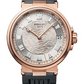 Breguet Marine Date Rose Gold 40 MM - Black Rubber Strap - Silver Dial - 5517BR/12/5ZU