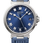 Breguet Marine Date Titanium 40 MM - Blue Rubber Strap - Blue Dial - 5517TI/Y1/5ZU