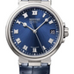 Breguet Marine Date Titanium 40 MM - Blue Leather Strap - Blue Dial - 5517TI/Y1/9ZU