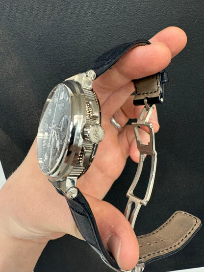 Breguet Marine Chronograph White Gold 40 MM - Blue Leather Strap - Blue Dial - 5527BB/Y2/9WV