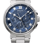 Breguet Marine Chronograph White Gold 42.3 MM - Metal Bracelet - Blue Dial - 5527BB/Y2/BW0