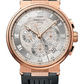 Breguet Marine Chronograph Rose Gold 40 MM - Black Rubber Strap - Silver Gold Dial - 5527BR/12/5WV